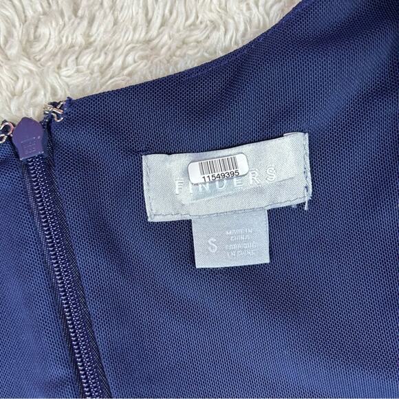 Finders Keepers blue drop waist ruffle dress, size small - Picture 7 of 9